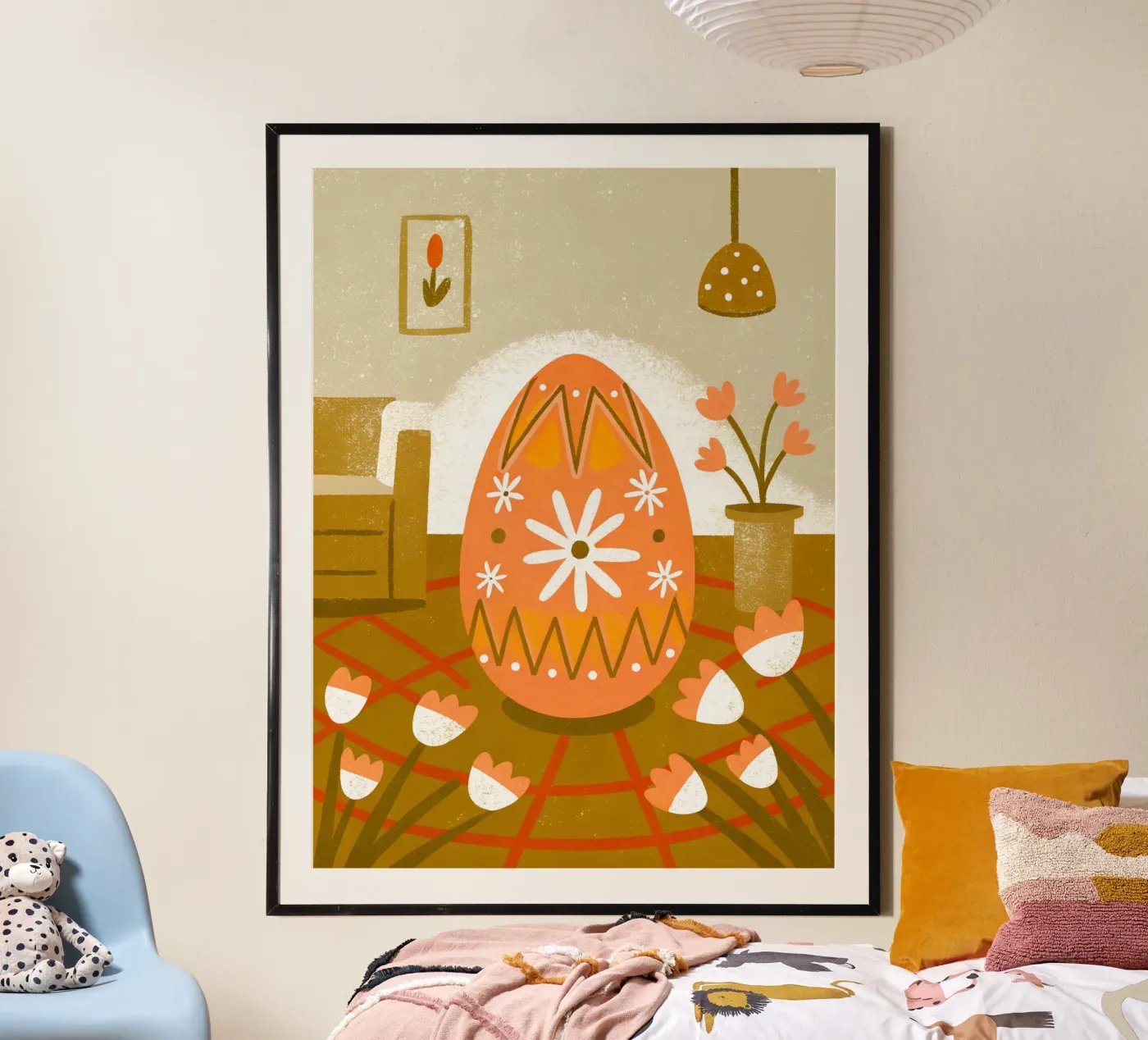 Retro Pop Easter Eggs poster by THE LATEST SHOP