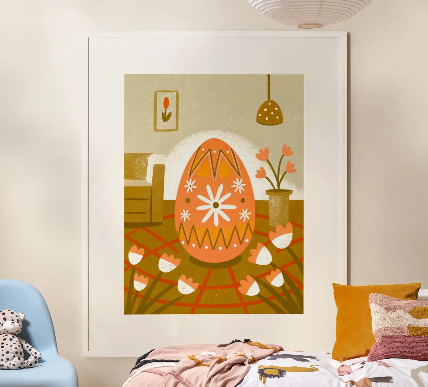 Retro Pop Easter Eggs poster by THE LATEST SHOP