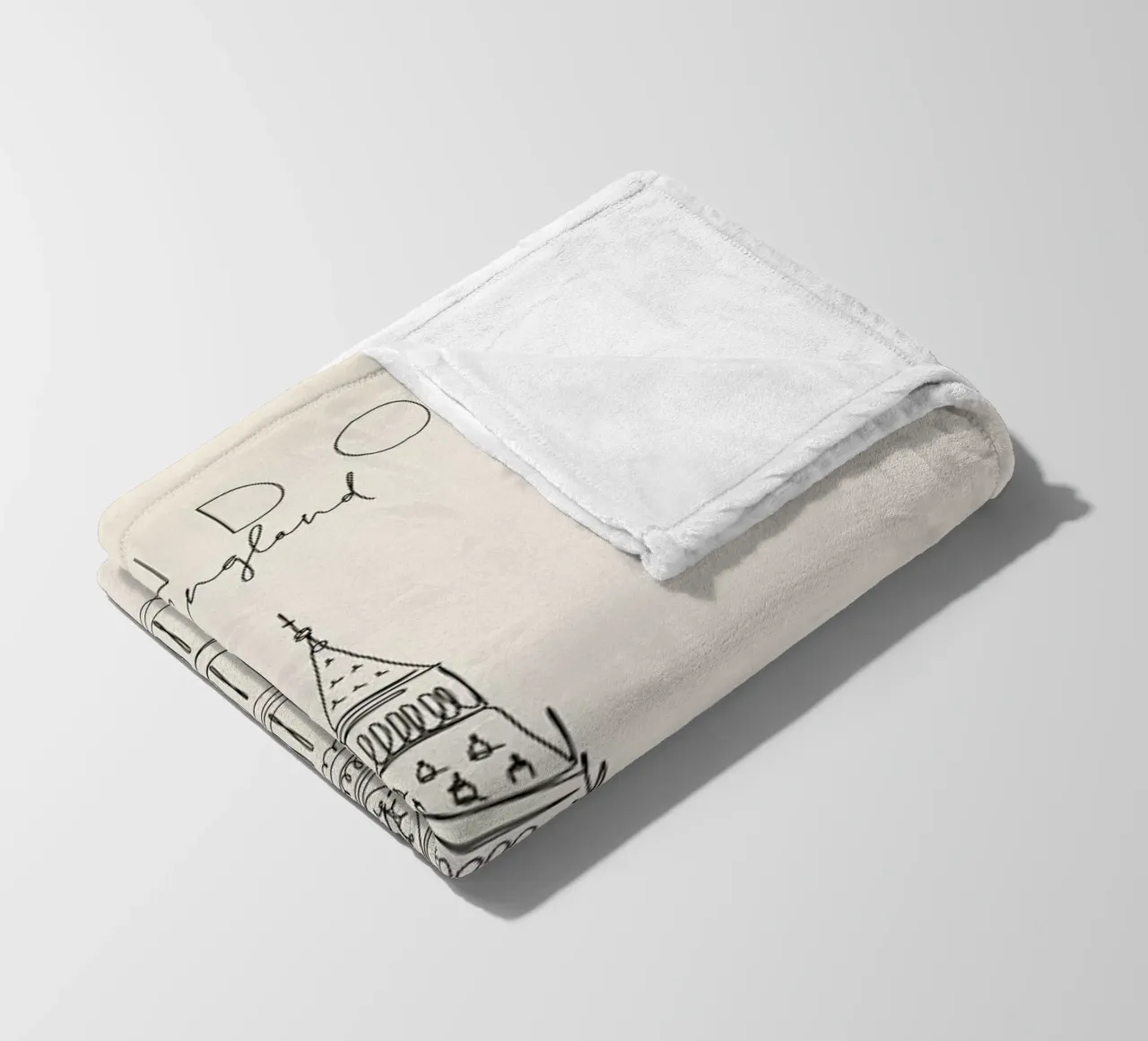 London fleece blanket by The Cartography Collection