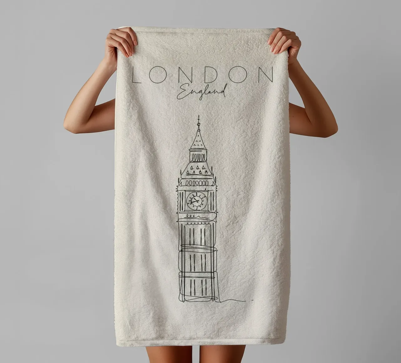 London toalla de baño de The Cartography Collection