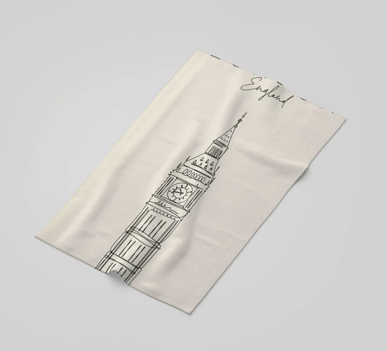 London beach towel by The Cartography Collection