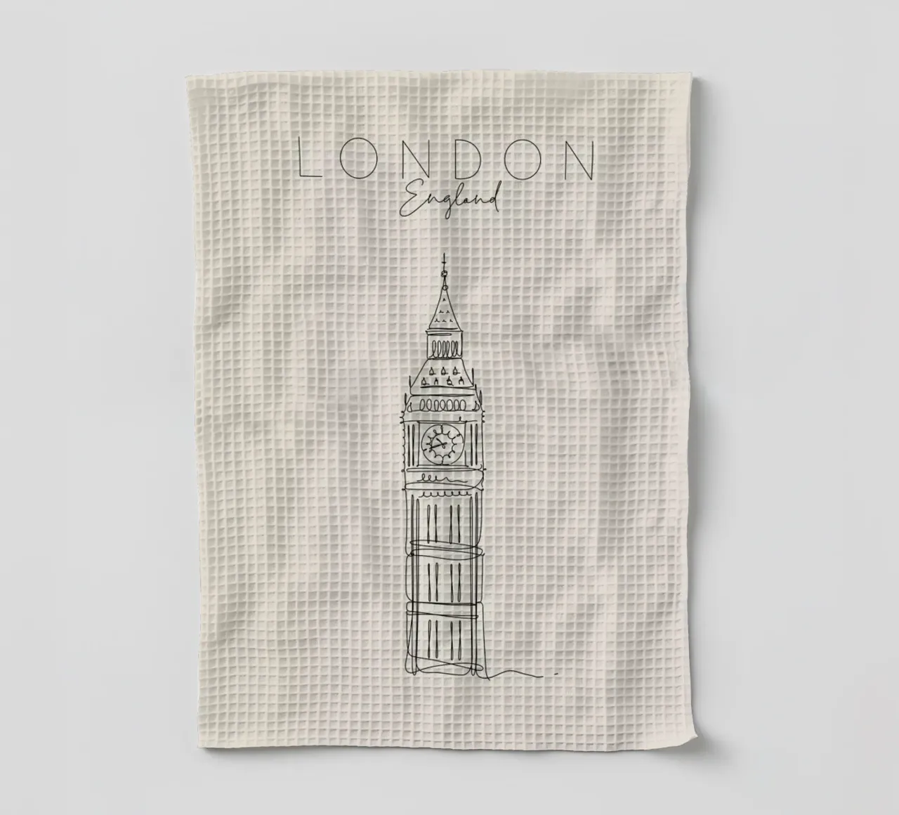 London tea towel by The Cartography Collection