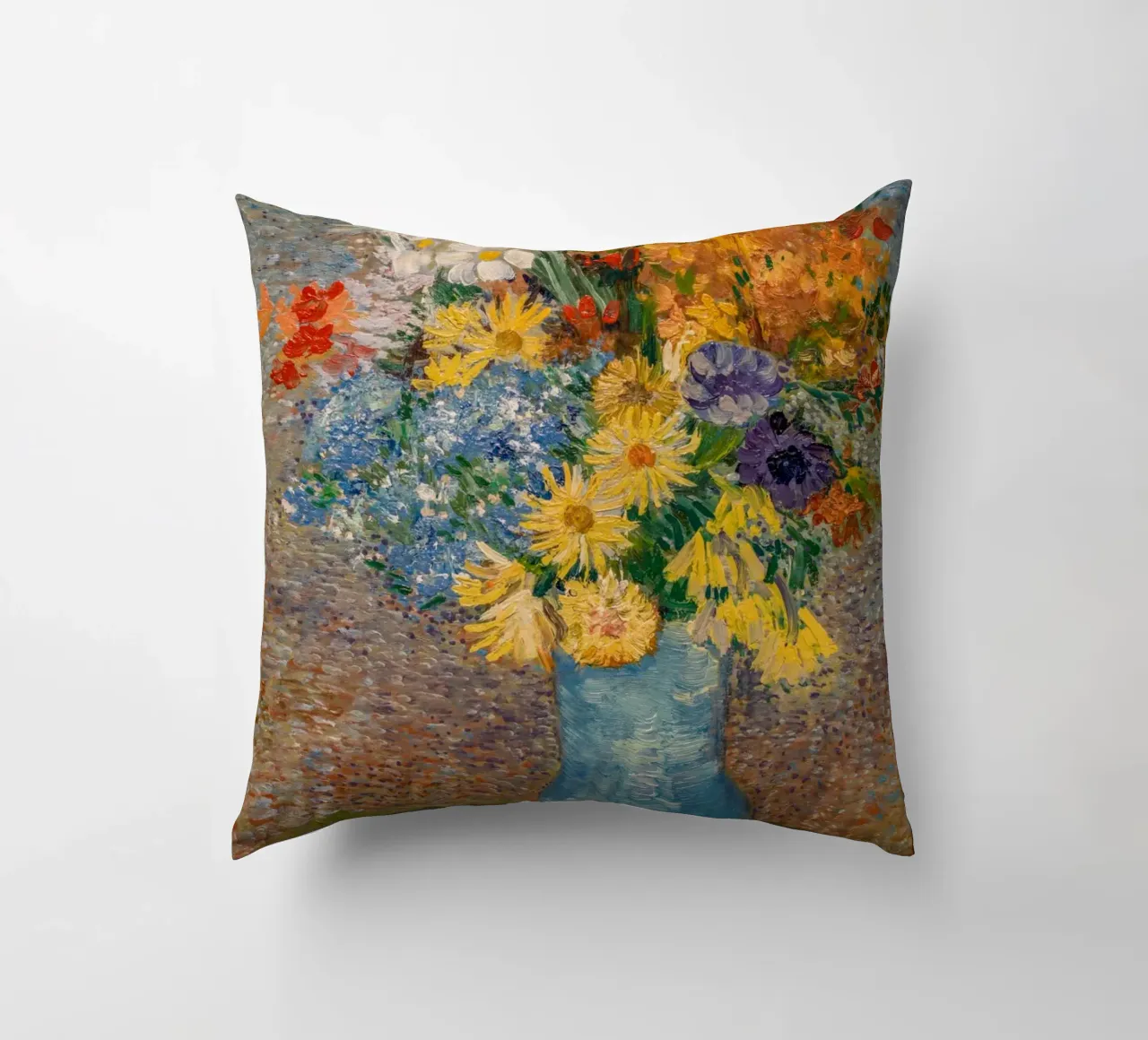 van Gogh, margherite e anemoni cuscino da Carinaprint