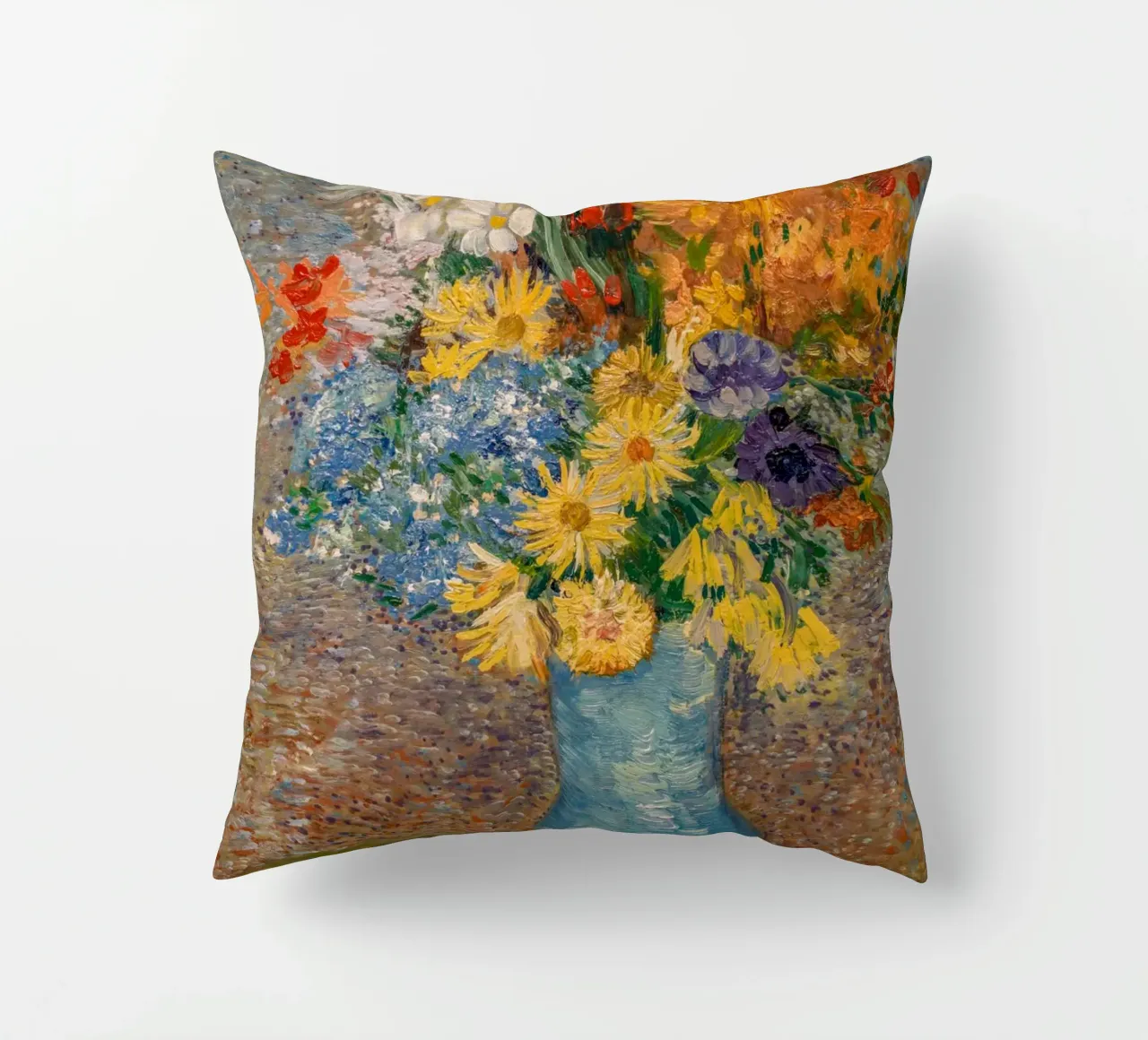 van Gogh, margherite e anemoni cuscino da Carinaprint