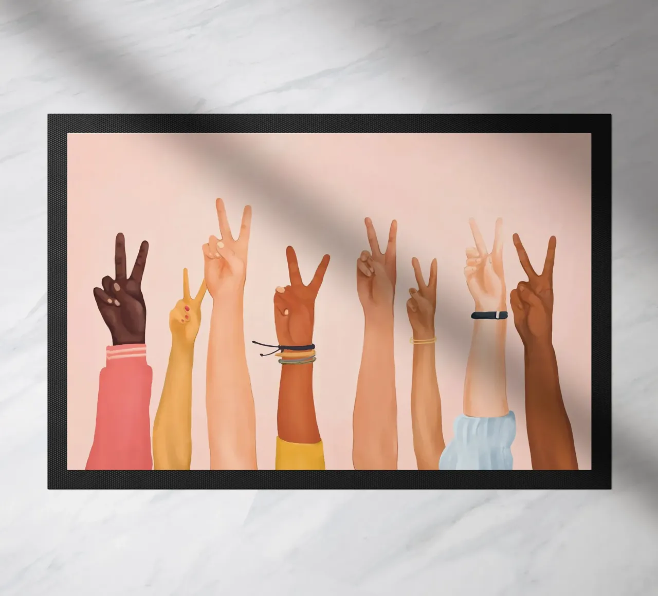 Peace deurmat van Nadjaa