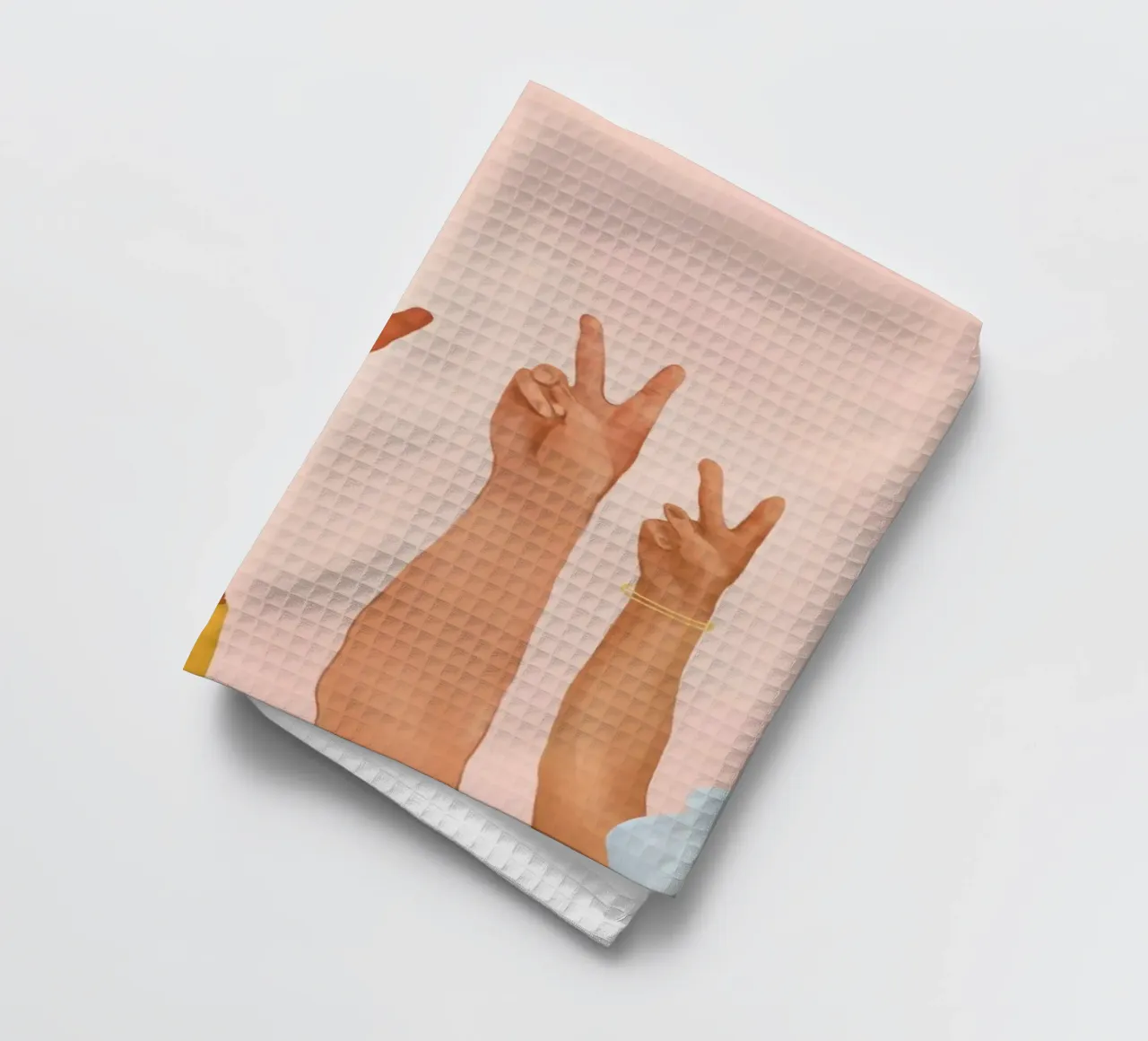 Peace tea towel by Nadjaa