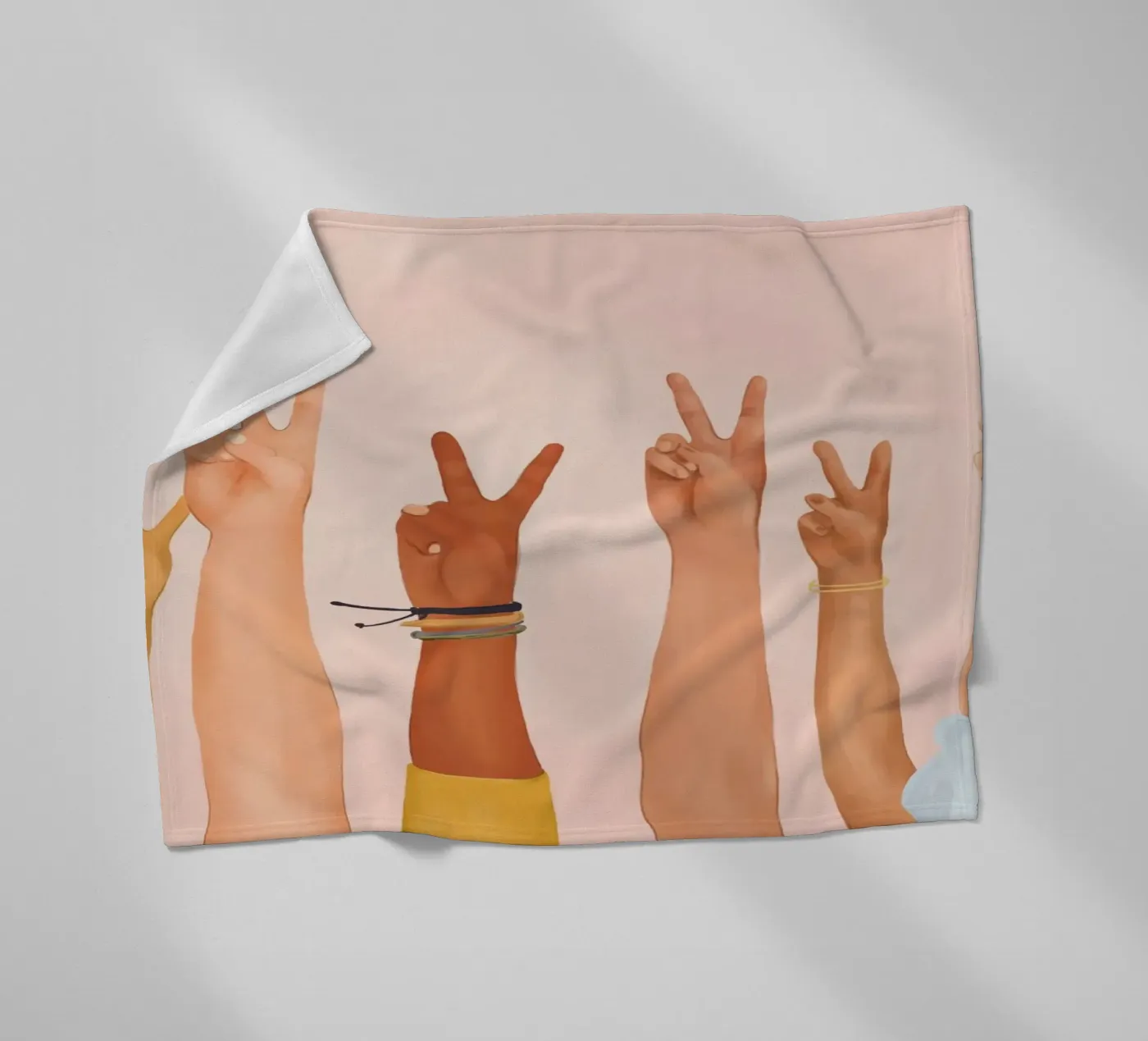 Peace Fleecedecke von Nadjaa