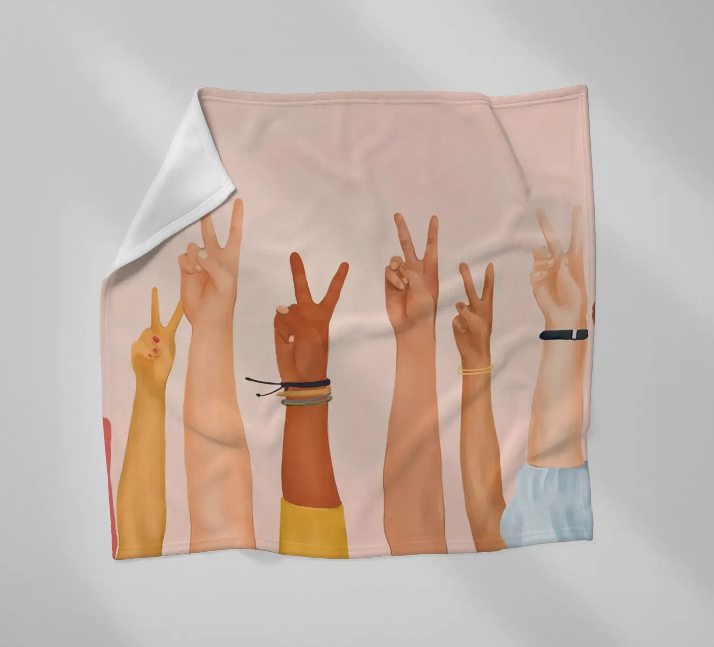 Peace Fleecedecke von Nadjaa