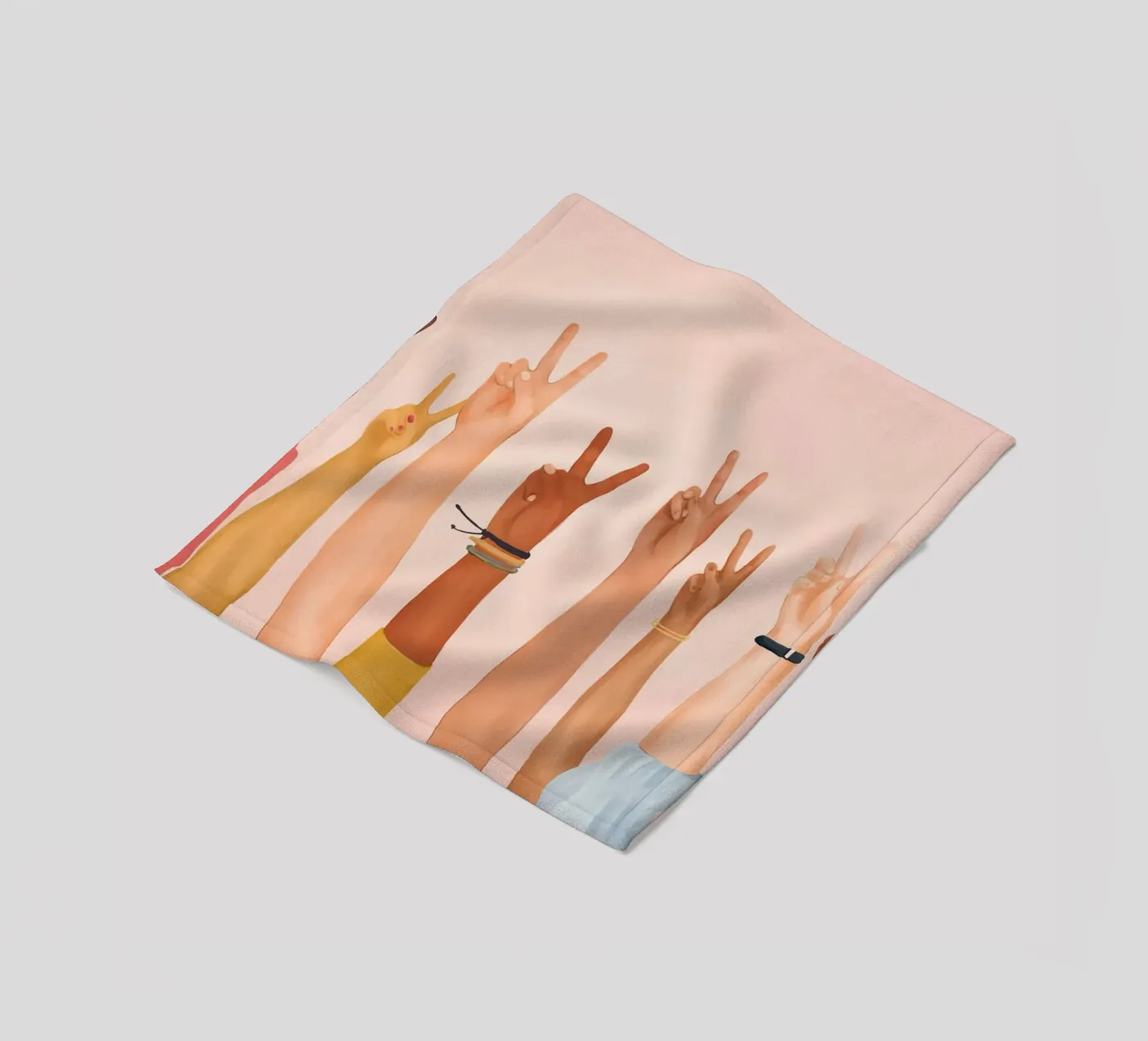 Peace Fleecedecke von Nadjaa