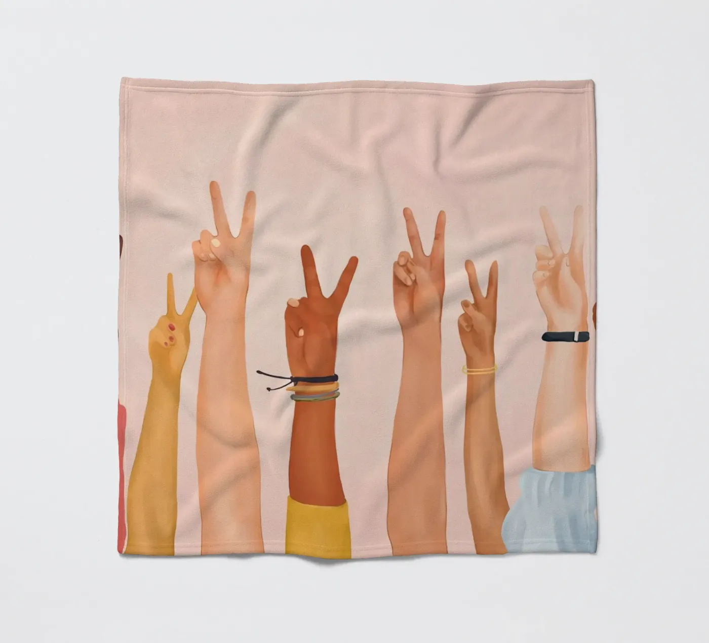 Peace Fleecedecke von Nadjaa