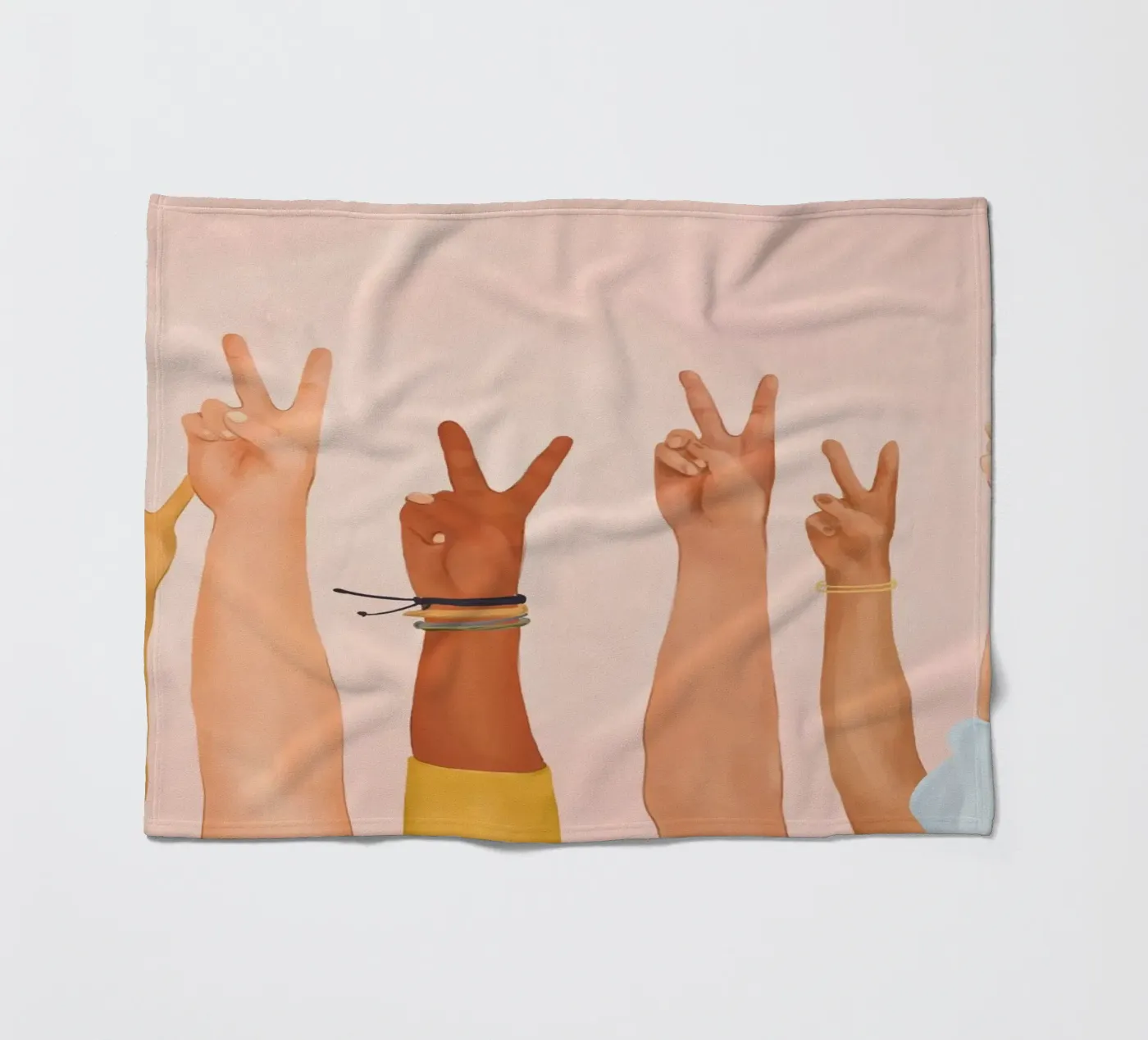 Peace Fleecedecke von Nadjaa