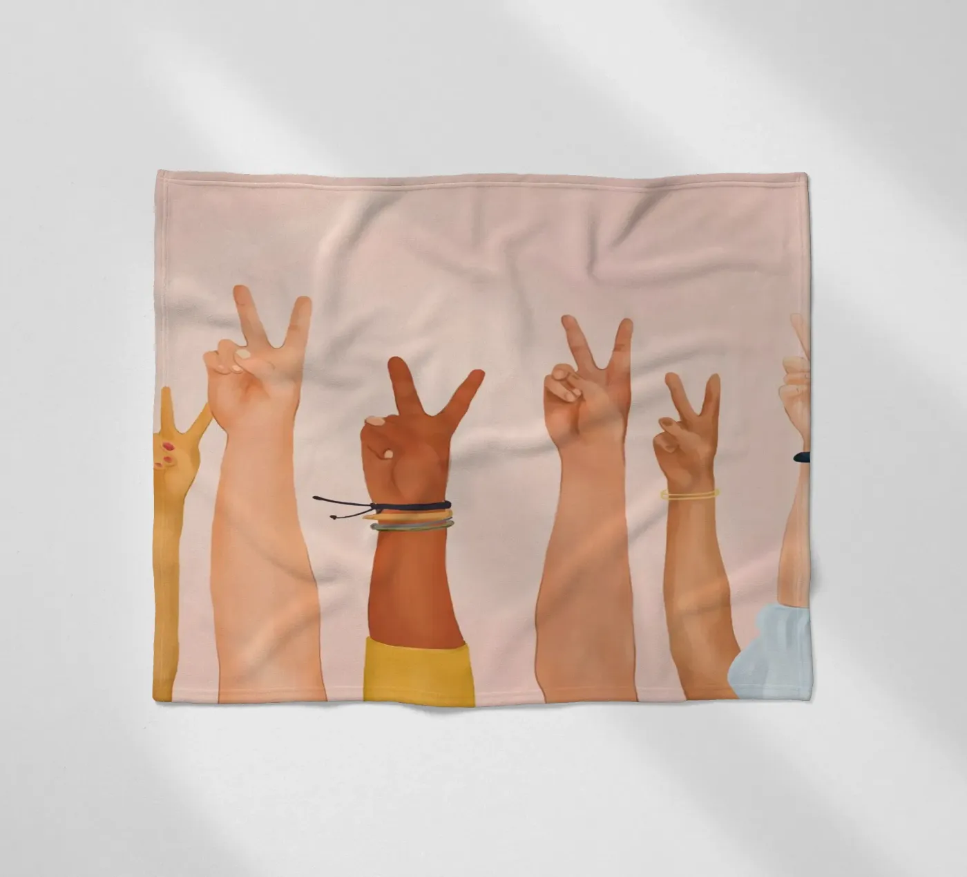 Peace Fleecedecke von Nadjaa