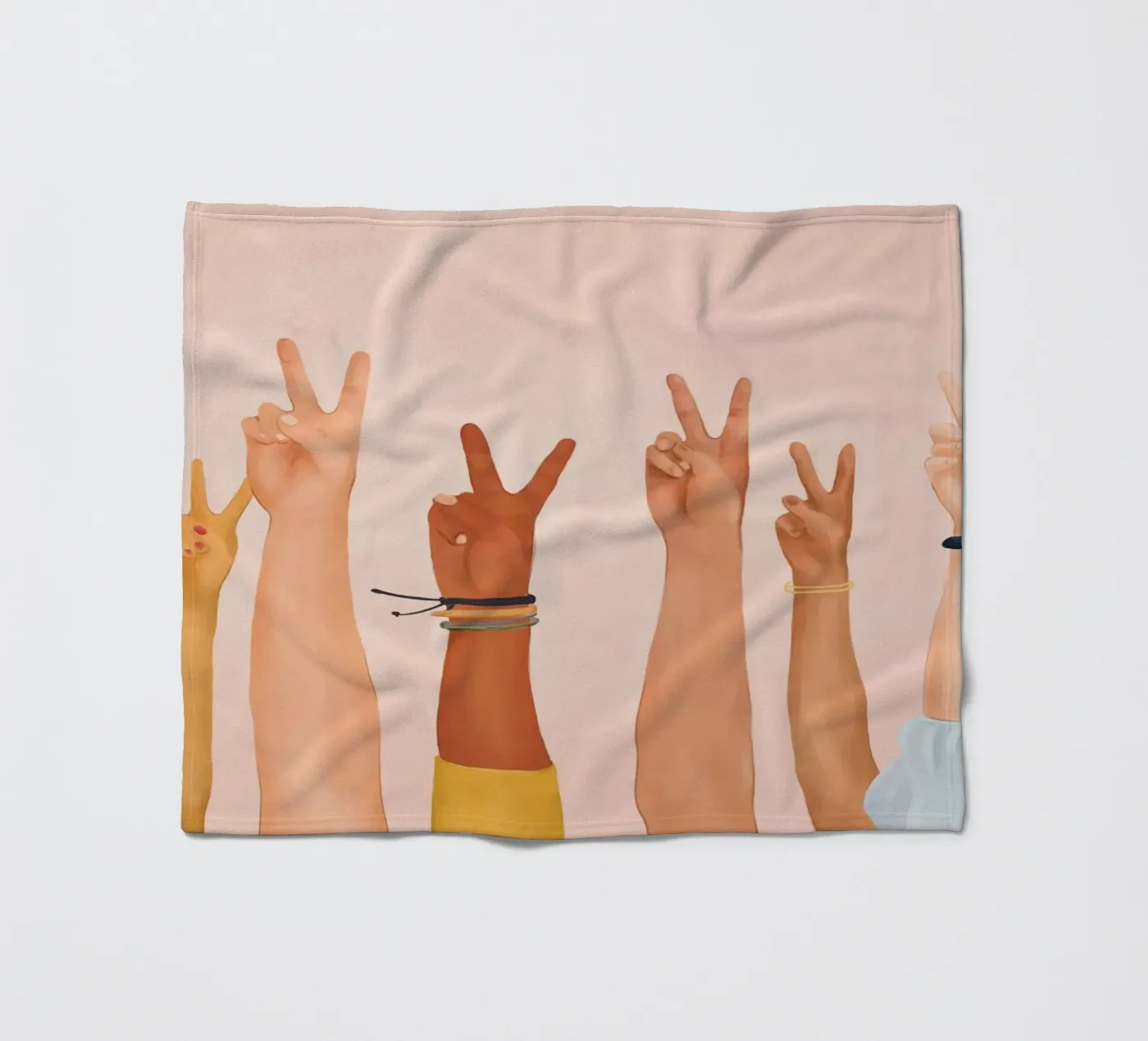 Peace Fleecedecke von Nadjaa