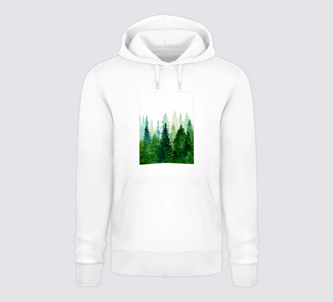 Pine Trees 2 felpa con cappuccio da Nadjaa