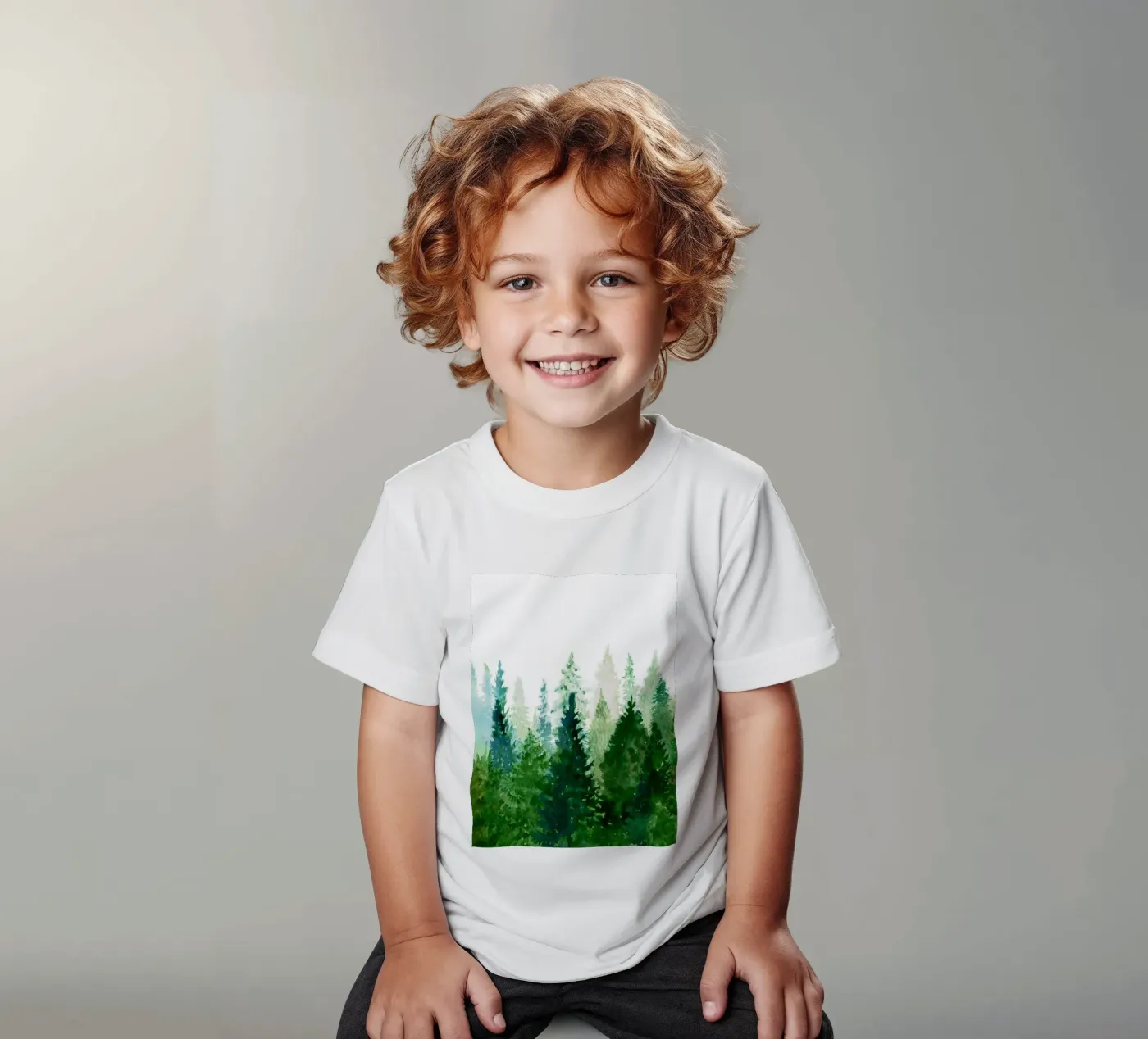 Pine Trees 2 t-shirt bambini da Nadjaa