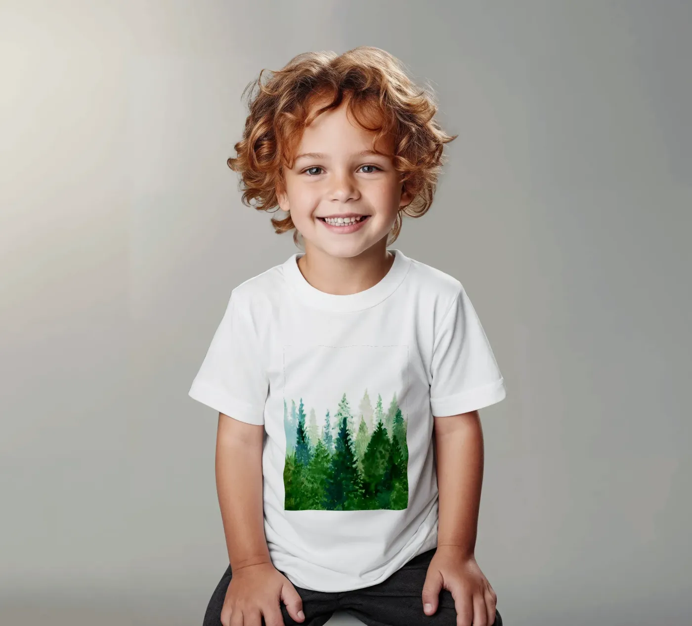 Pine Trees 2 t-shirt bambini da Nadjaa