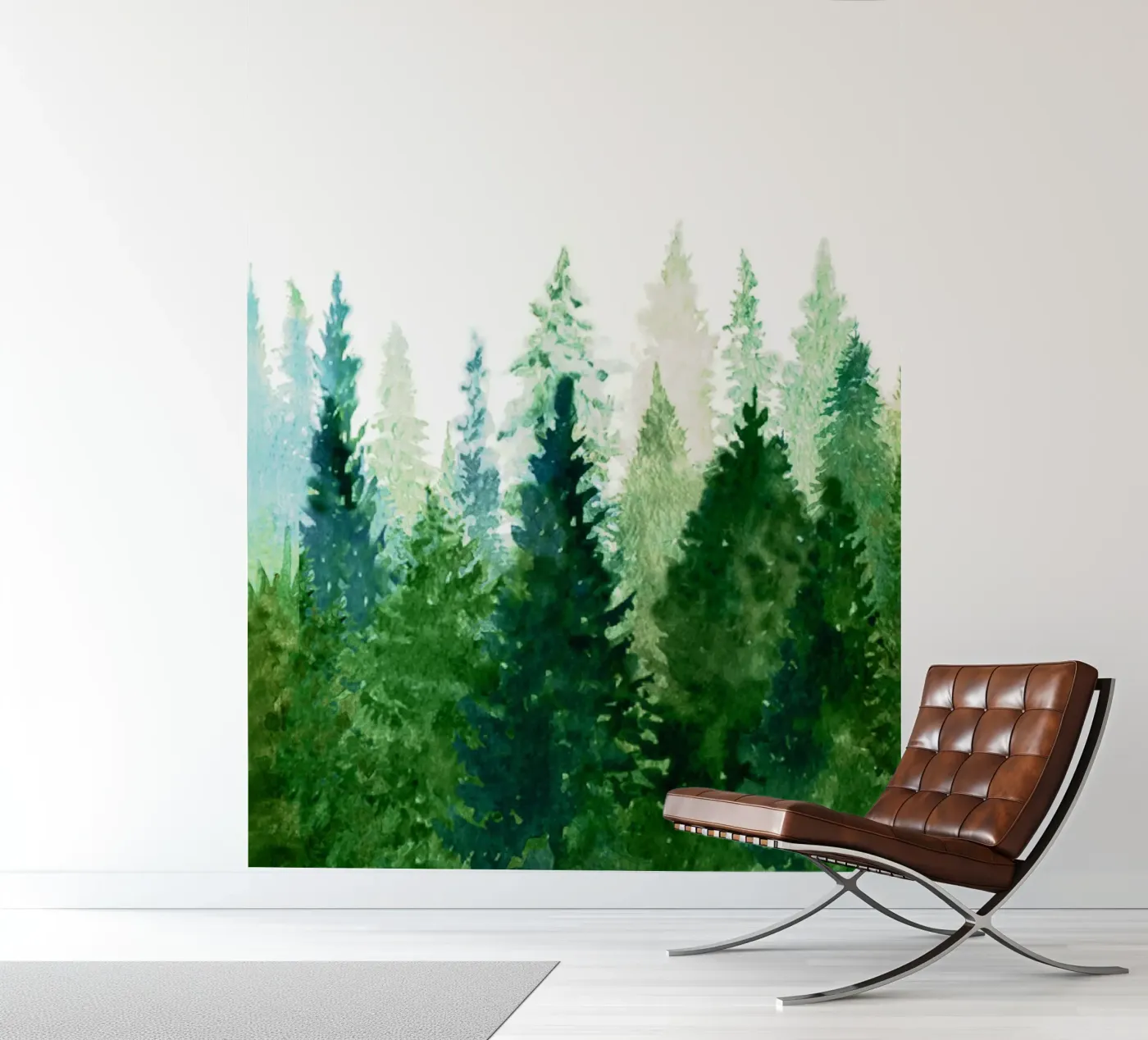 Pine Trees 2 fotobehang van Nadjaa
