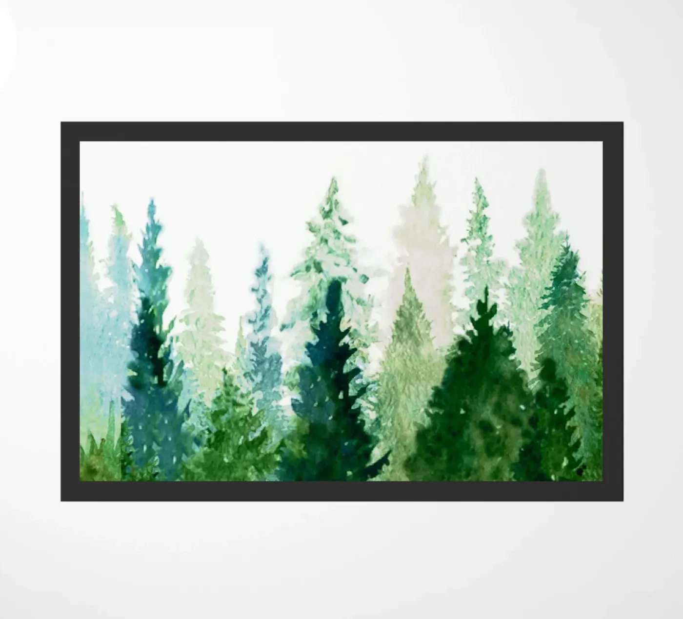 Pine Trees 2 deurmat van Nadjaa