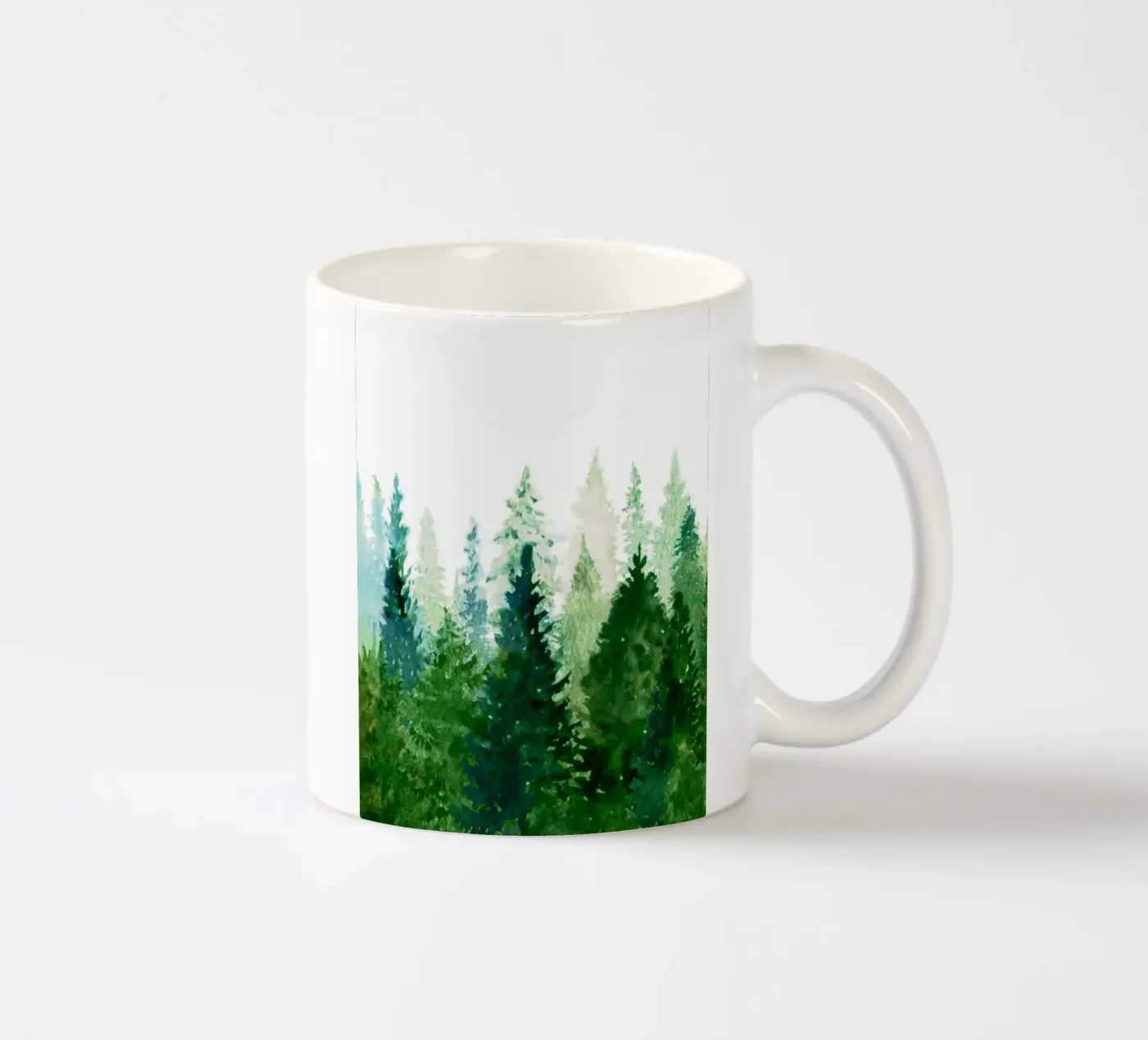 Pine Trees 2 ceramic mug by Nadjaa