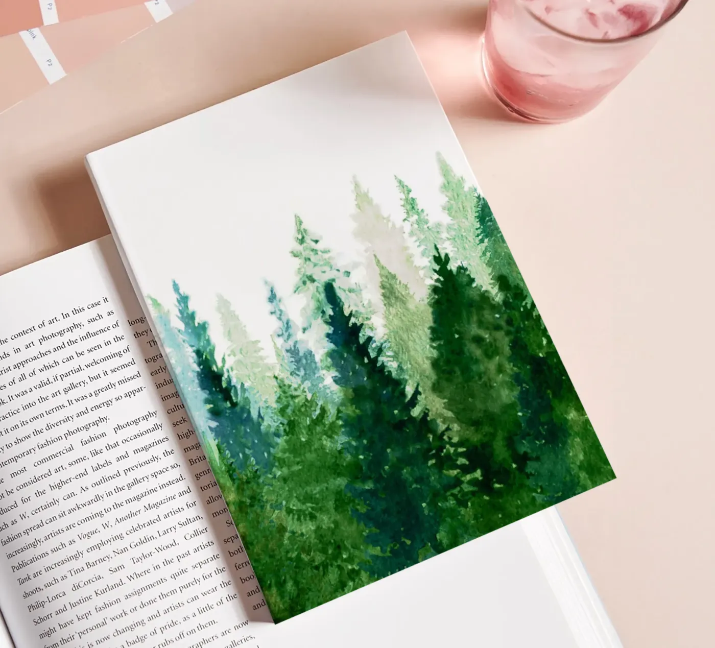 Pine Trees 2 notebook by Nadjaa
