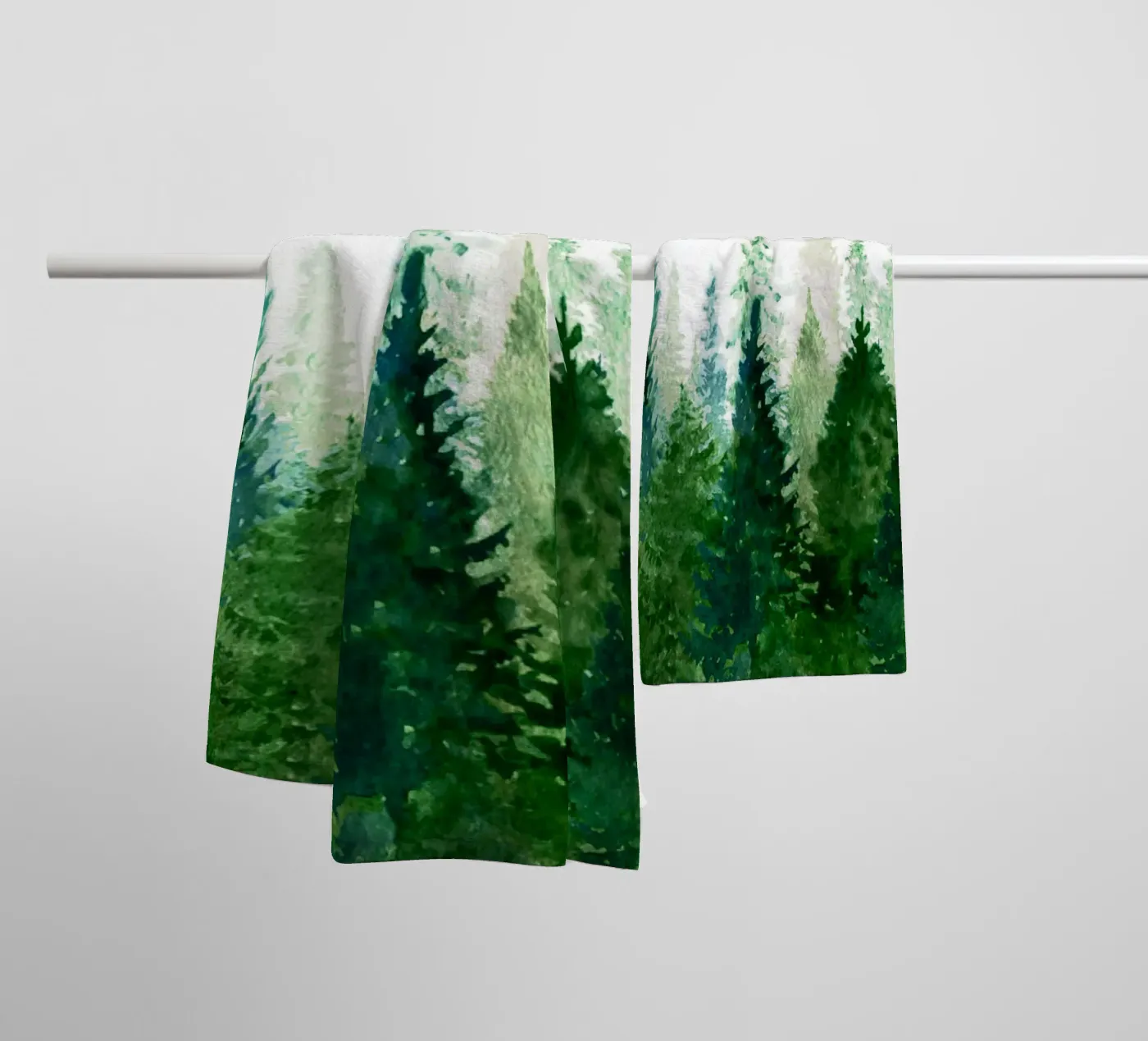 Pine Trees 2 badhanddoek van Nadjaa