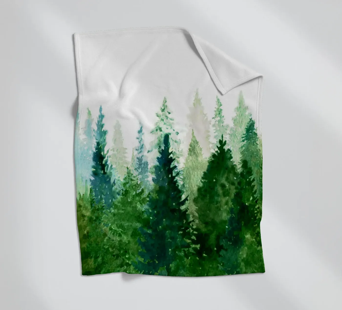 Pine Trees 2 fleecedeken van Nadjaa