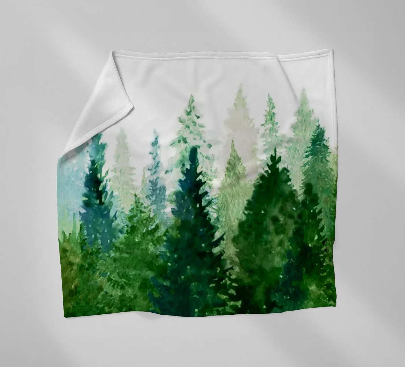 Pine Trees 2 fleecedeken van Nadjaa