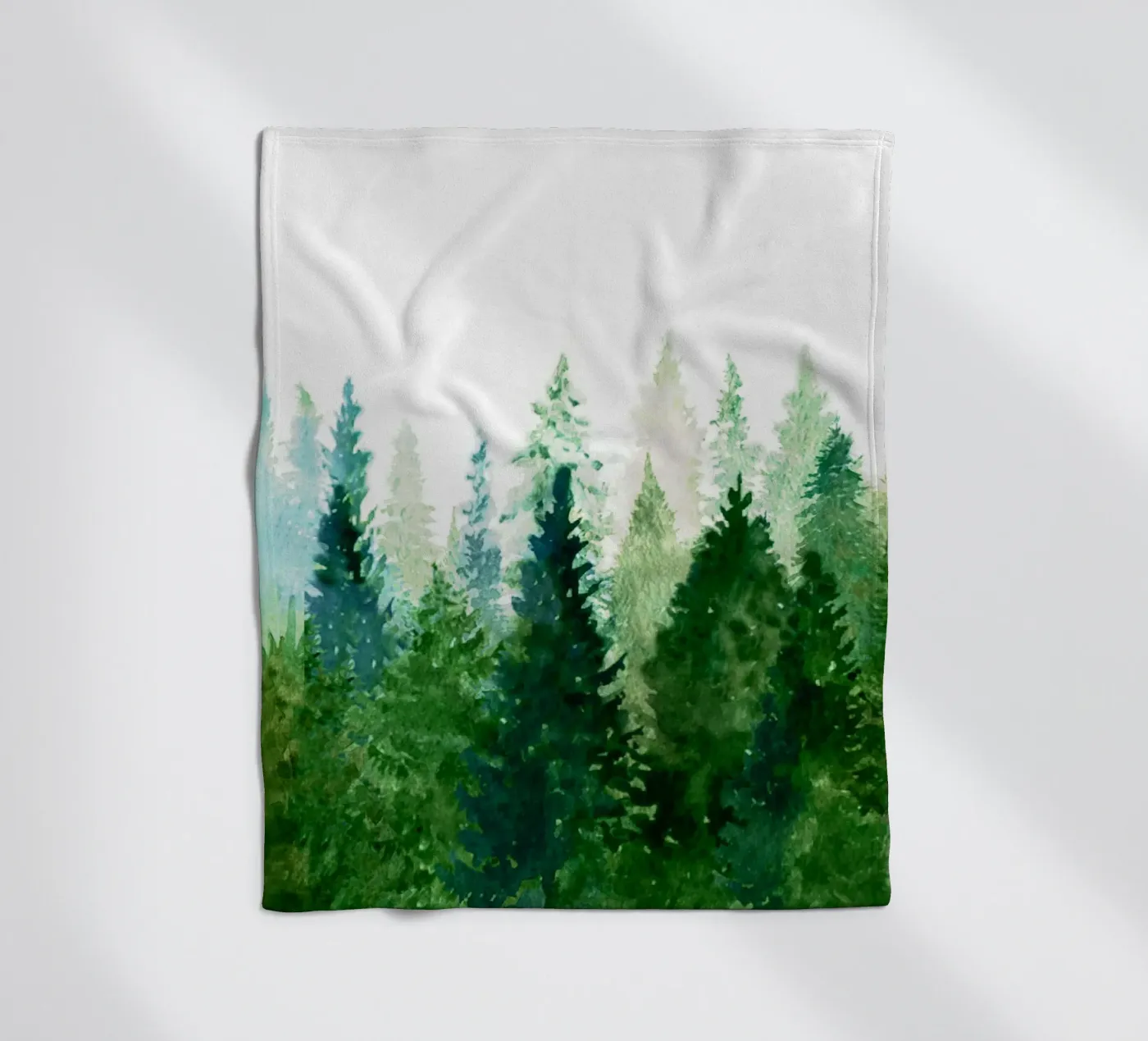 Pine Trees 2 fleecedeken van Nadjaa