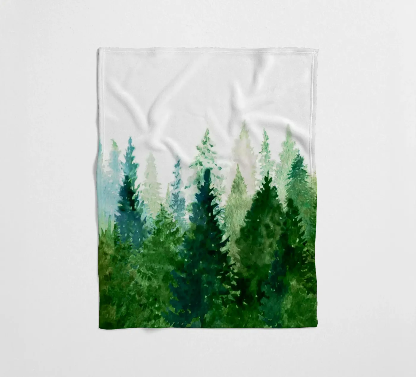 Pine Trees 2 fleecedeken van Nadjaa