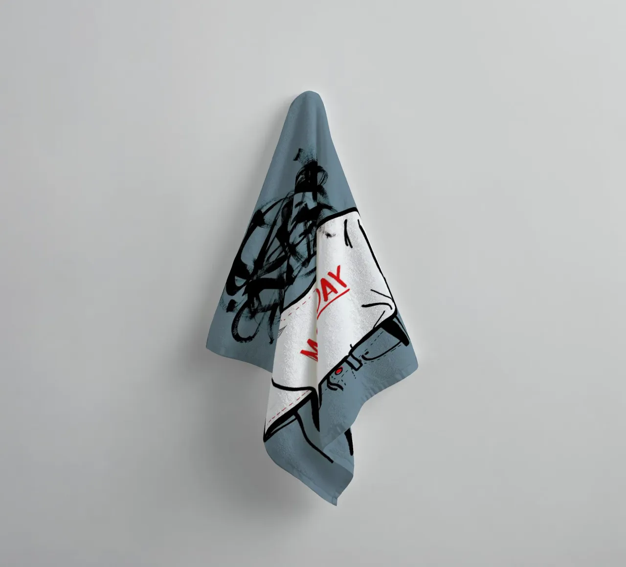 Monday towel by Doozal