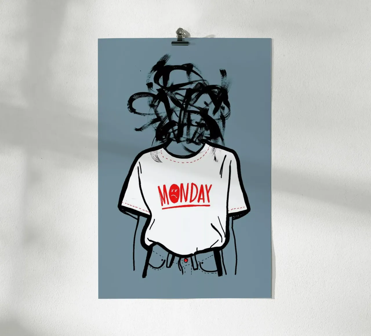 Monday poster van Doozal