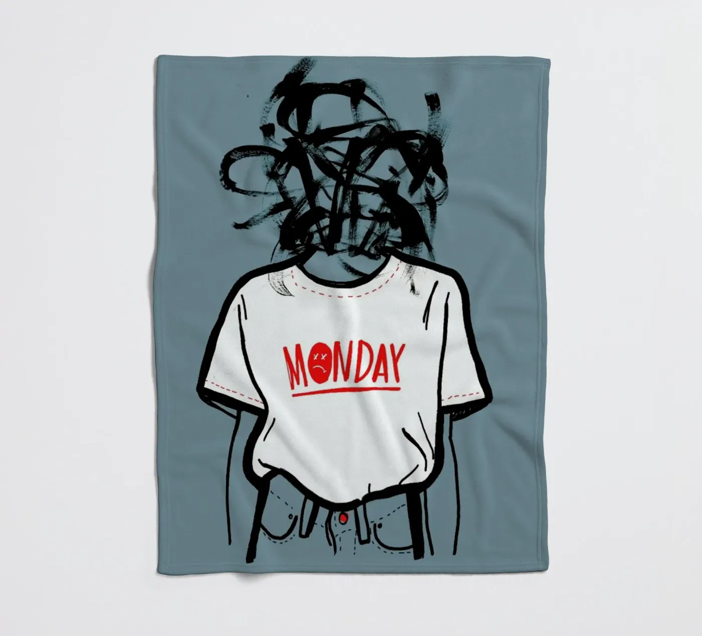 Monday fleecedeken van Doozal