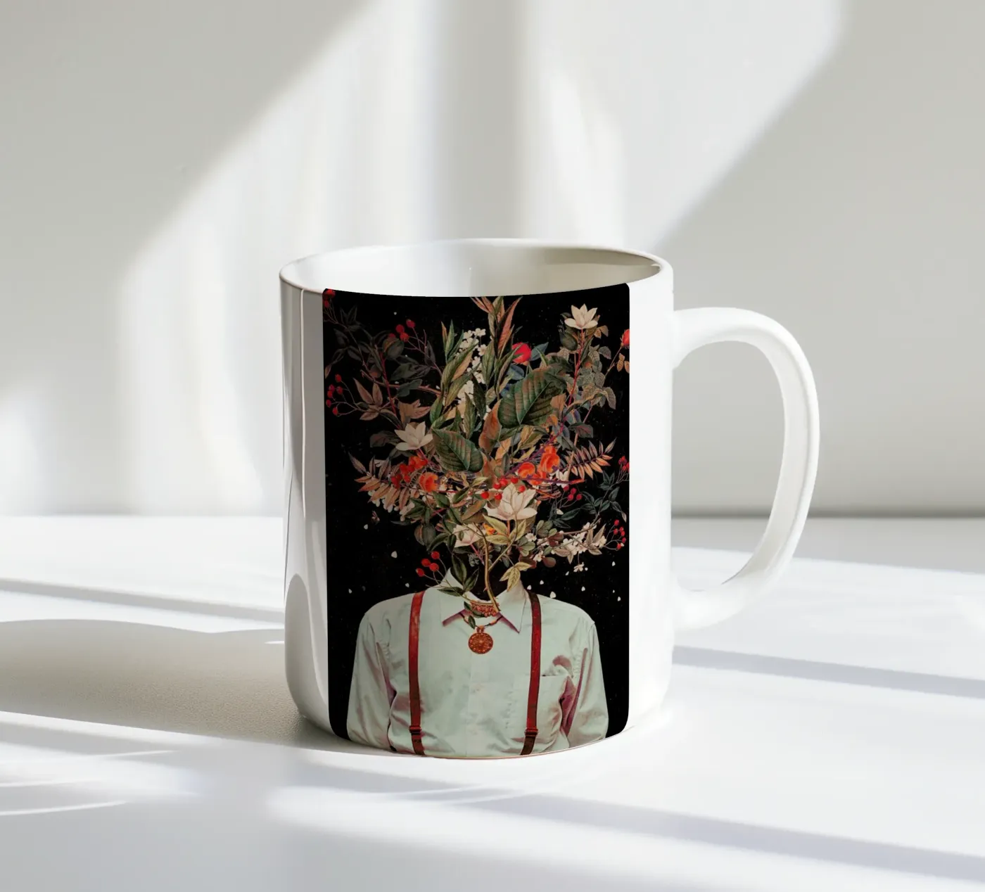 Foliage ceramic mug by Frank Moth