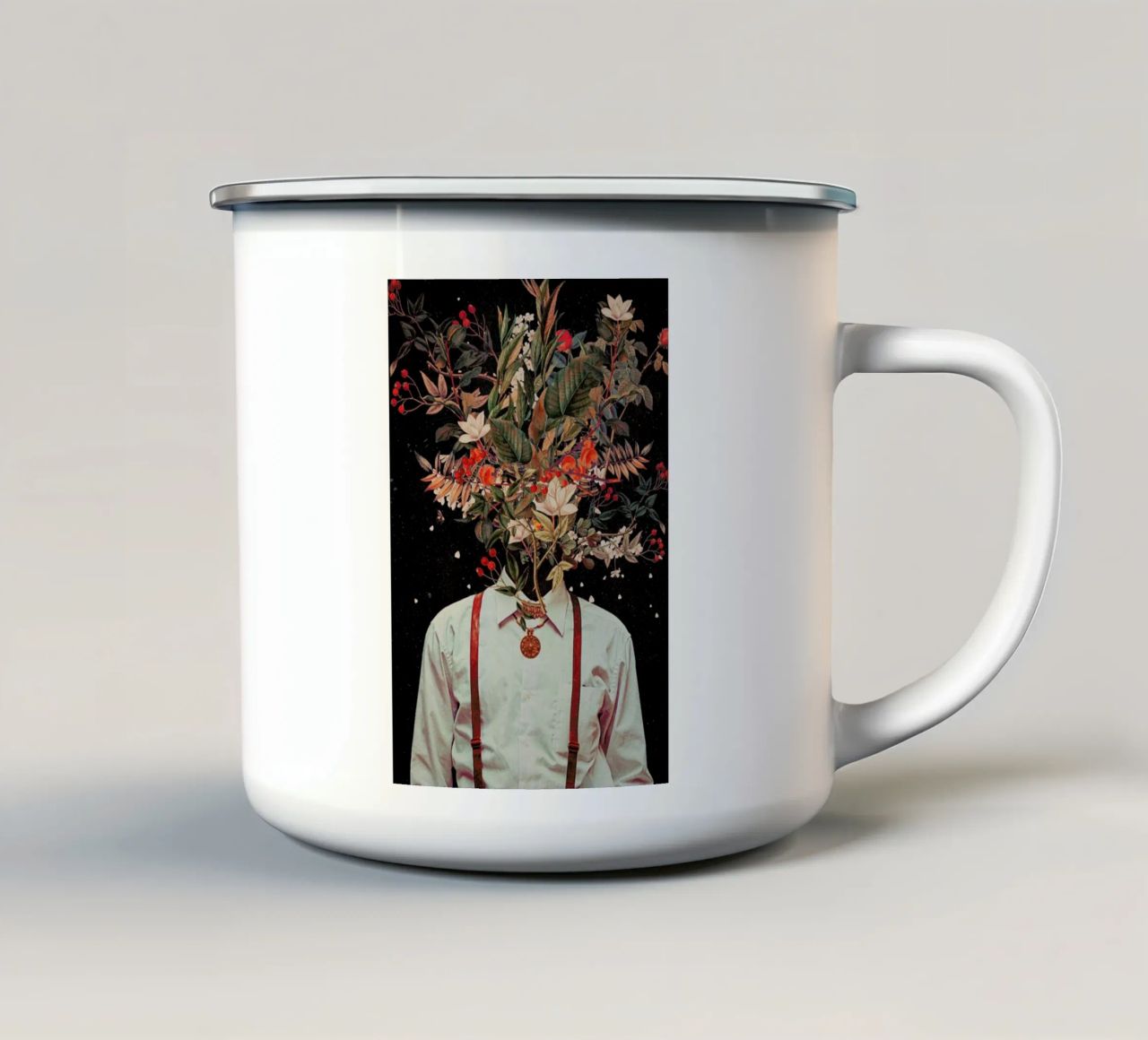 Foliage tazza in smalto da Frank Moth