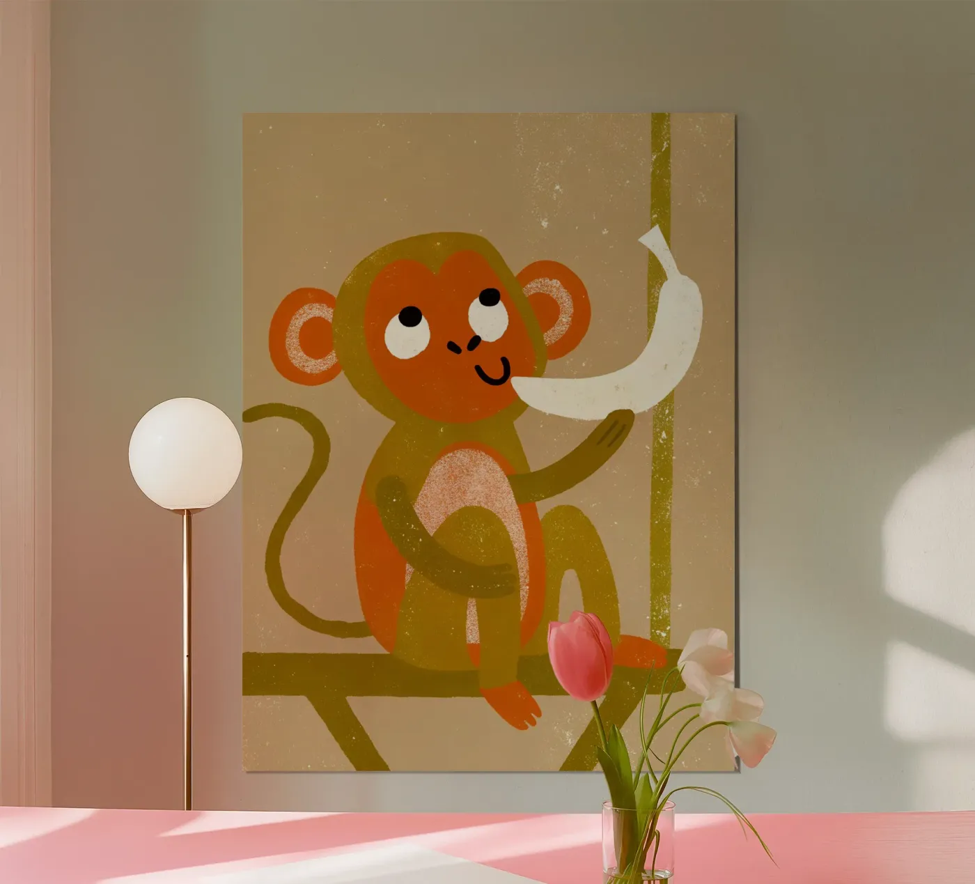 Retro Pop Monkey poster by THE LATEST SHOP
