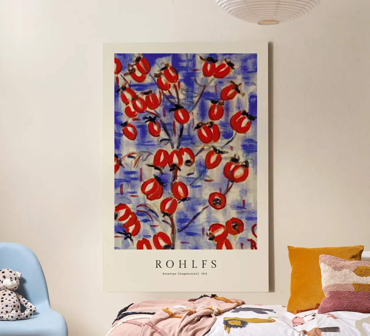 Rohlfs - Rosehips tela con Cornice a cassetta da ARTOTHEK