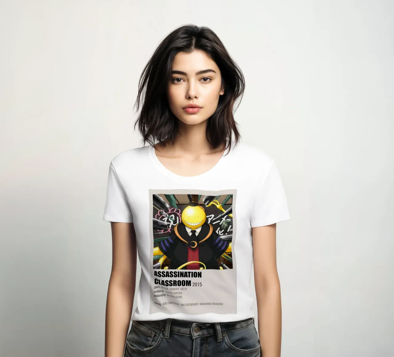 ASSASSINATION CLASSROOM 2015 women's fitted t-shirt by Totoya