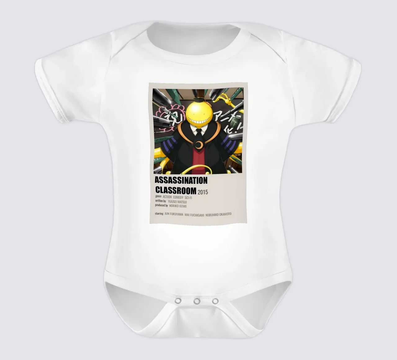 ASSASSINATION CLASSROOM 2015 body neonato maniche corte da Totoya