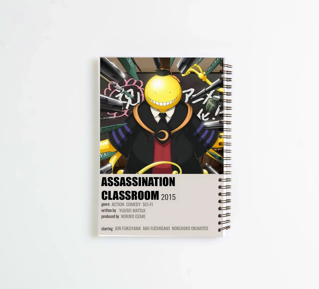 ASSASSINATION CLASSROOM 2015 spiral notebook by Totoya