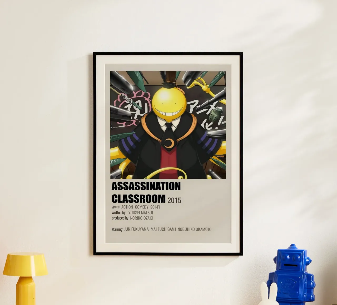ASSASSINATION CLASSROOM 2015 poster con telaio in plastica da Totoya