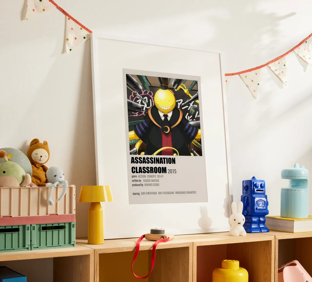 ASSASSINATION CLASSROOM 2015 poster con telaio in plastica da Totoya