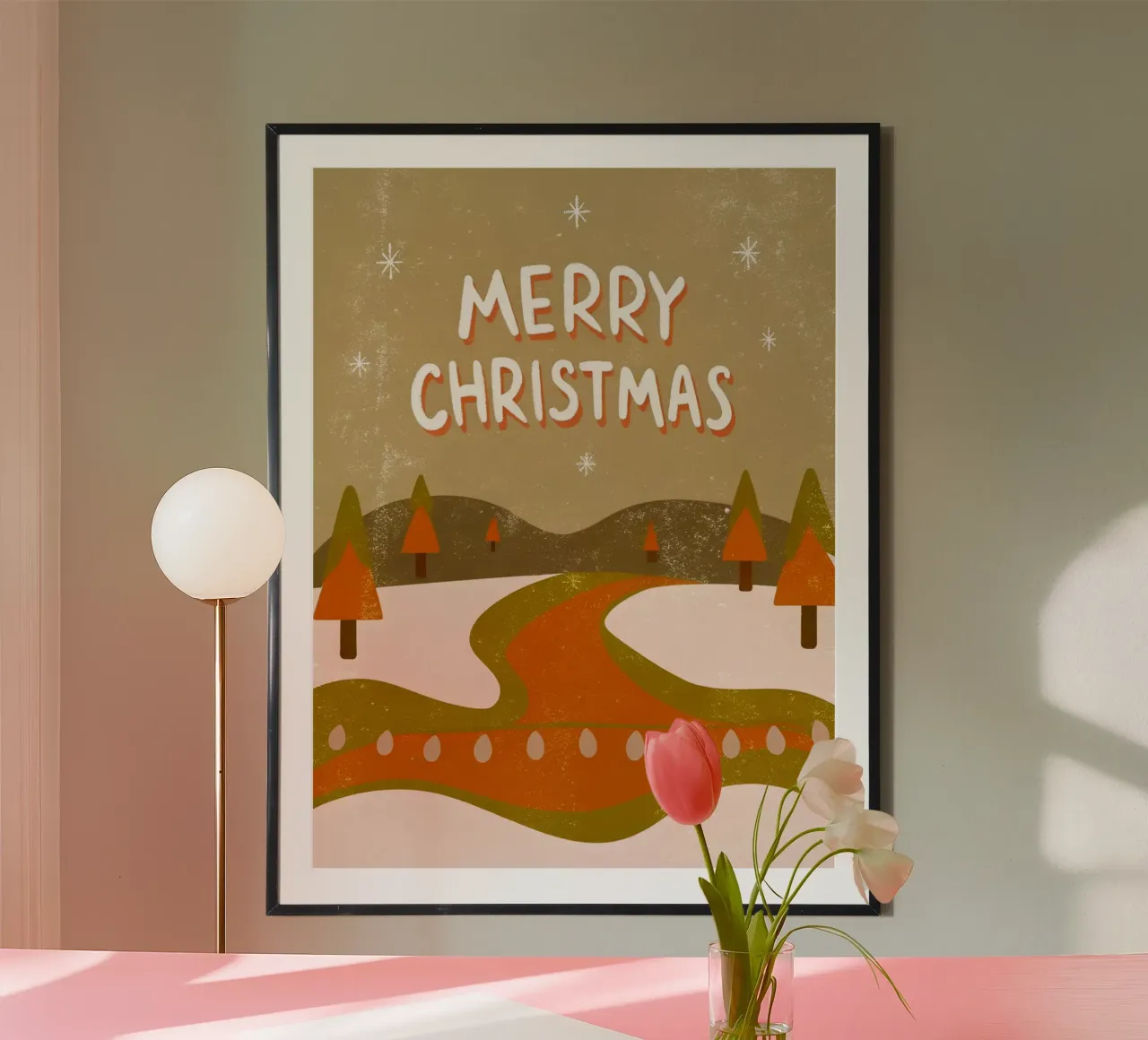 Buon Natale Retro Pop poster da THE LATEST SHOP