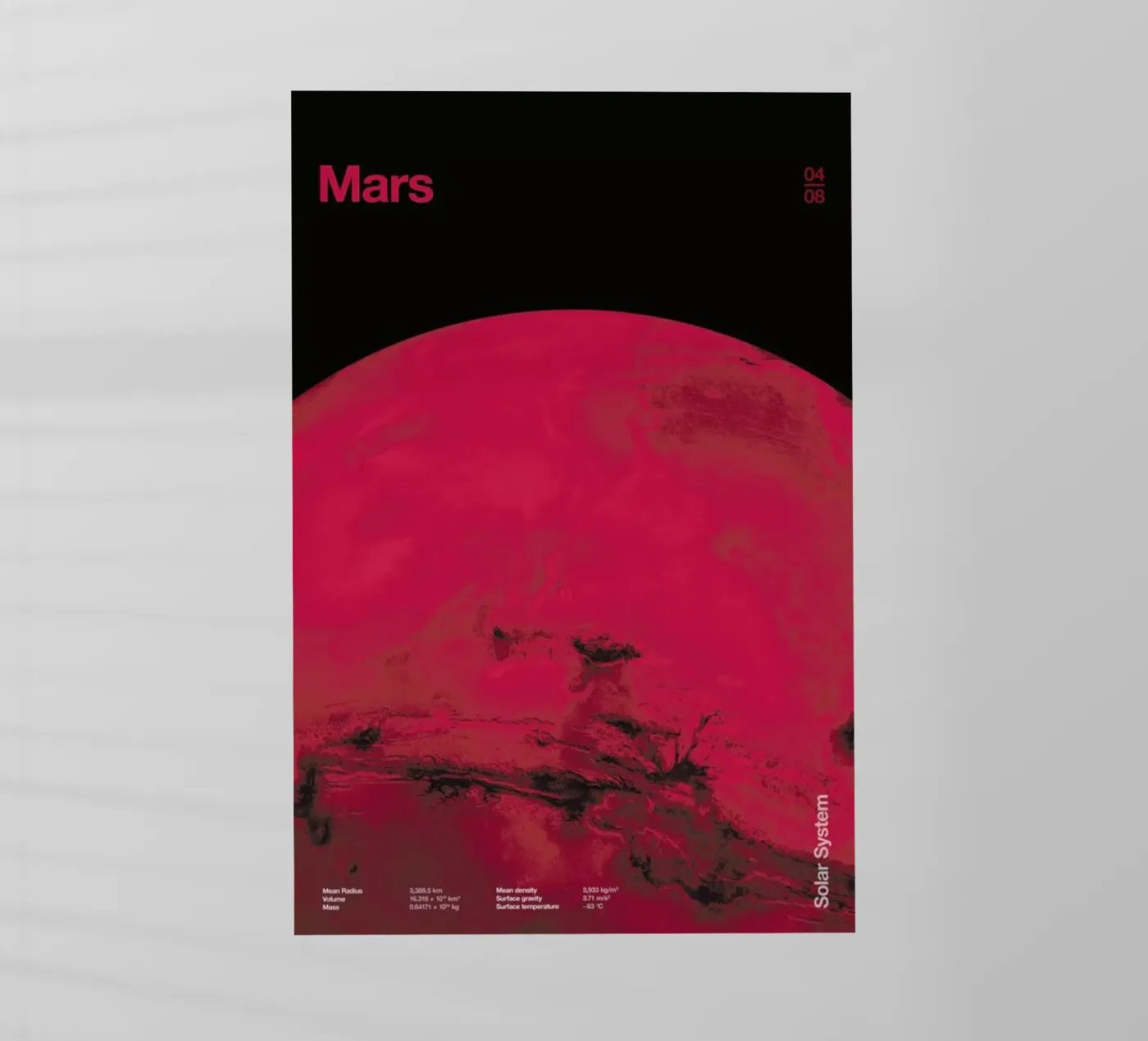 Mars Backlit Folie von Florent Bodart