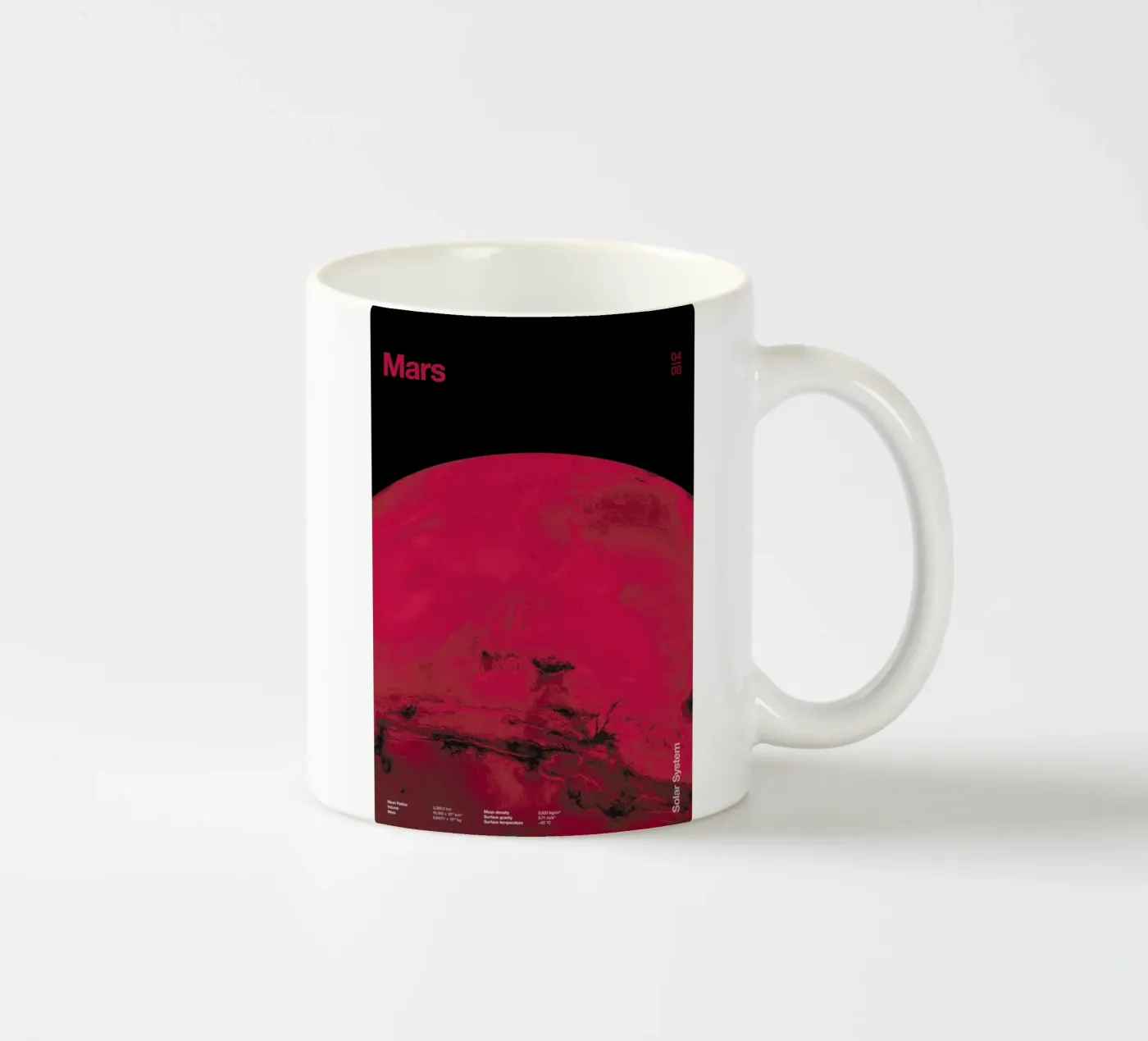 Mars Keramik Tasse von Florent Bodart