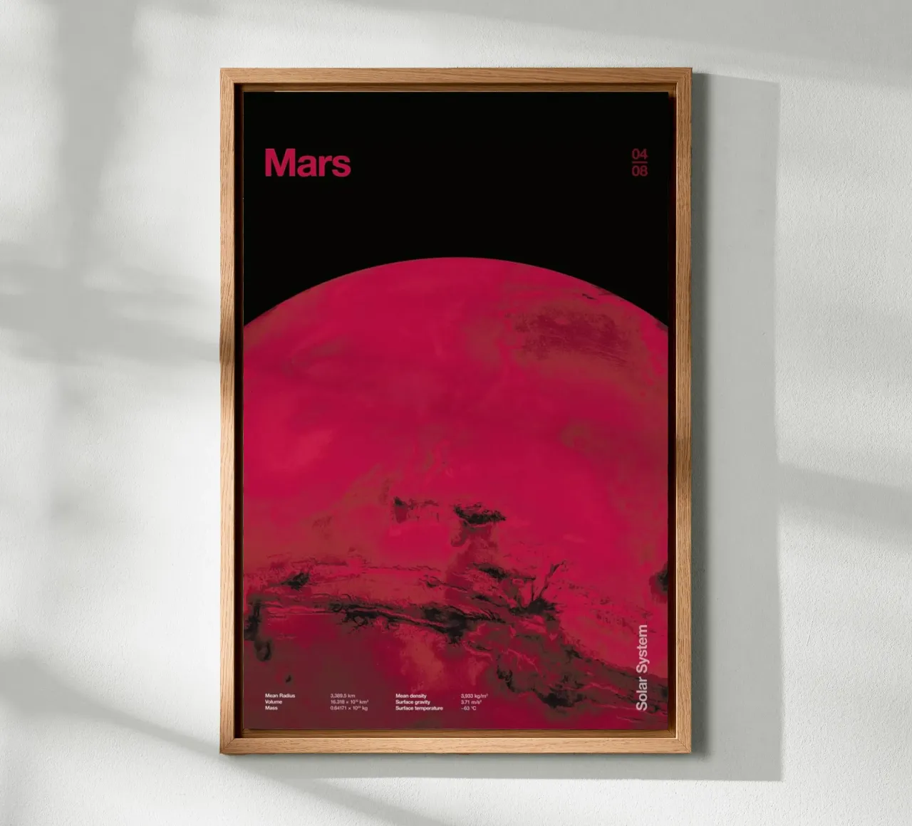 Mars tela con Cornice a cassetta da Florent Bodart