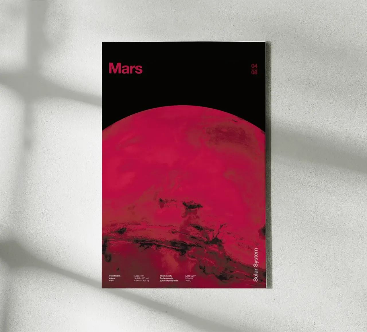 Mars tela con Cornice a cassetta da Florent Bodart