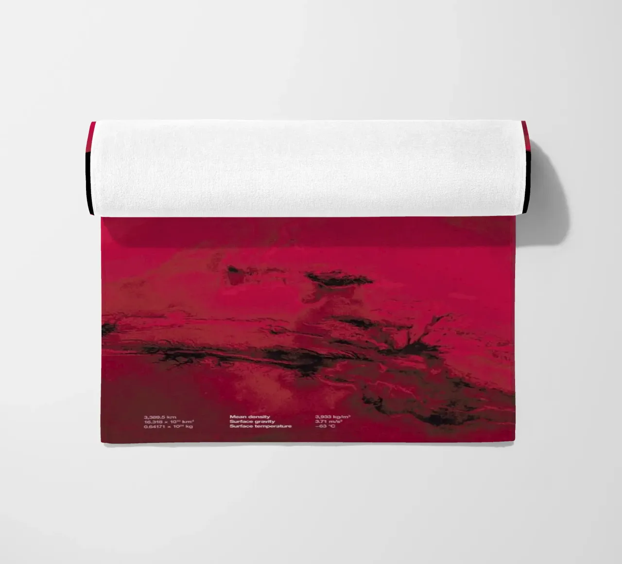 Mars beach towel by Florent Bodart
