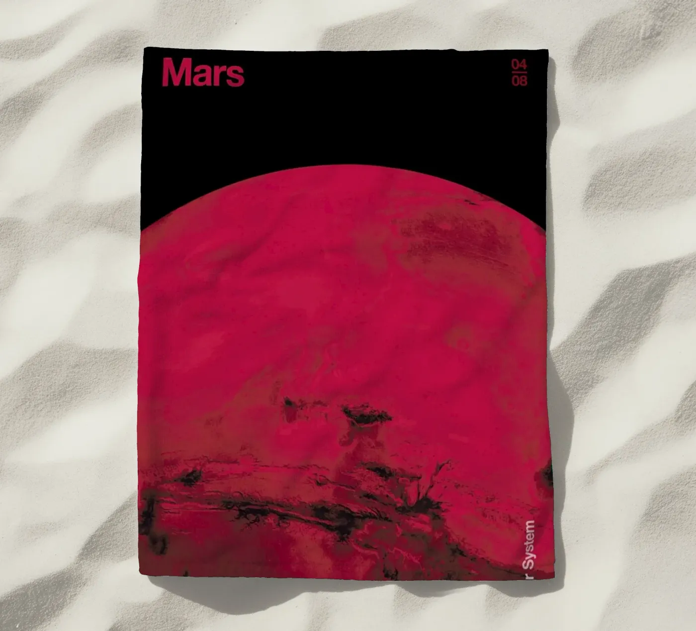 Mars beach towel by Florent Bodart