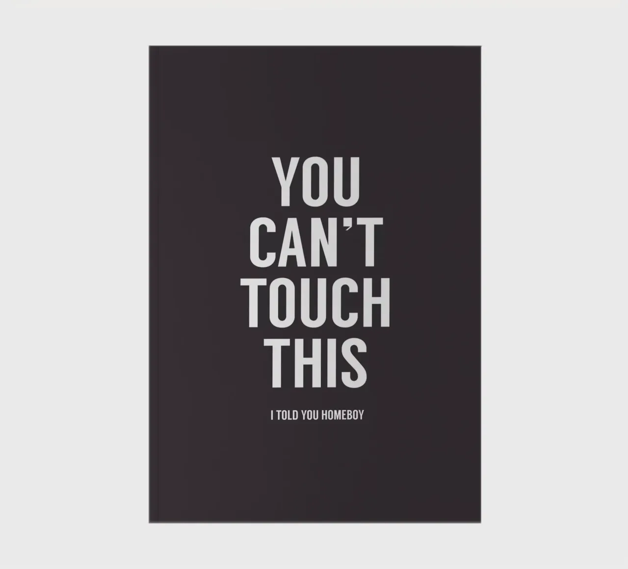 You Cant Touch This notebook by Balazs Solti