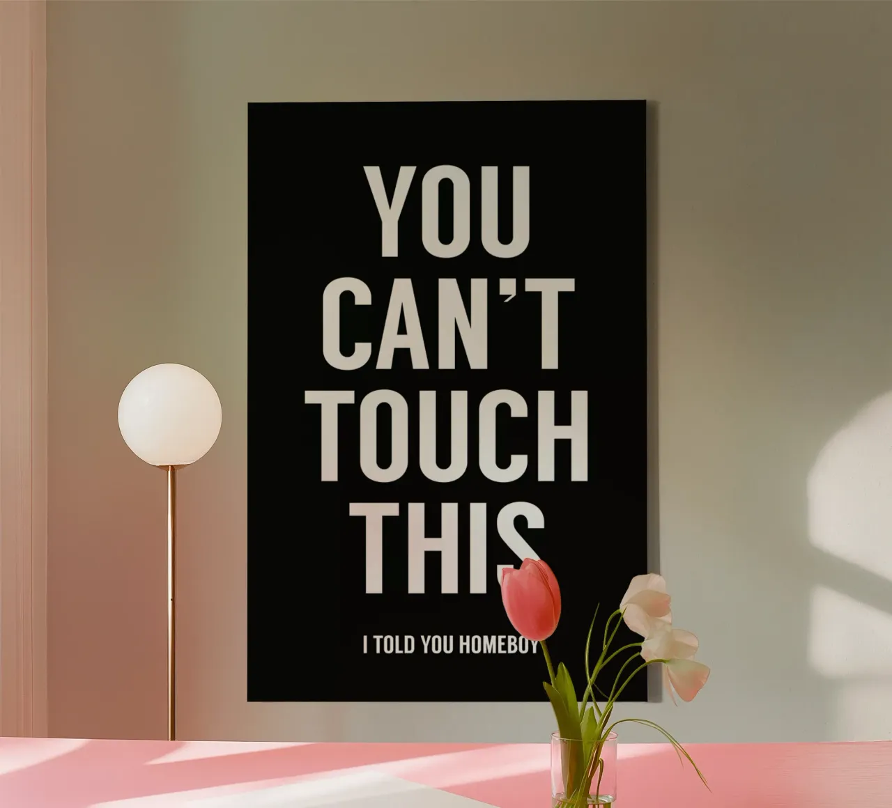 You Cant Touch This tela con Cornice a cassetta da Balazs Solti